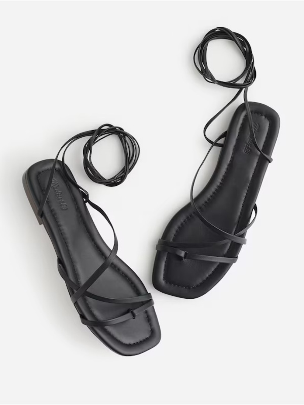 Madewell Carrie Lace-Up Sandal in Black - Picture 7 of 8